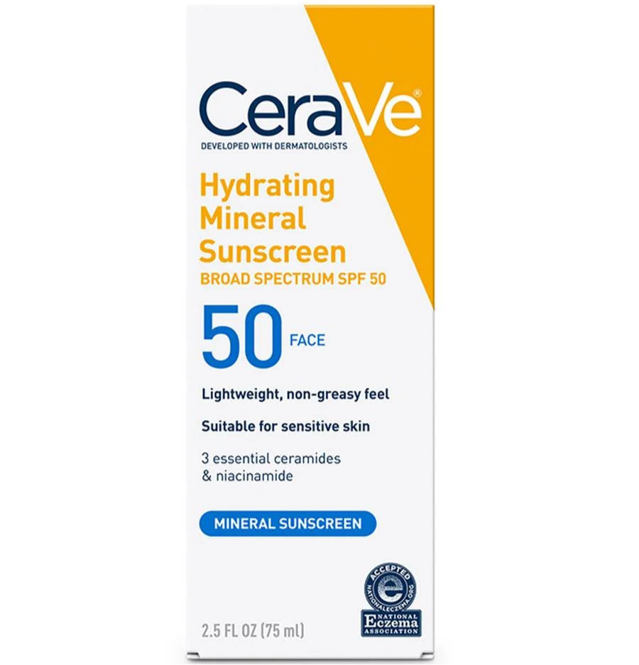 Hydrating Mineral Sunscreen SPF 50 Face Lotion