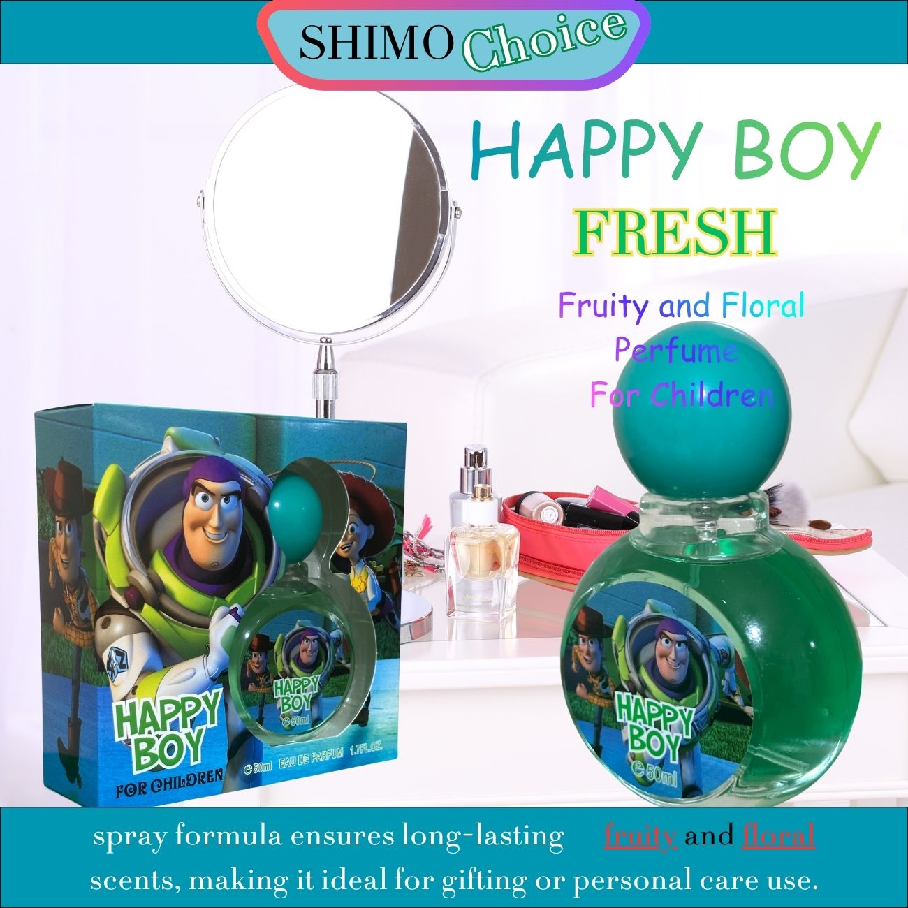 HAPPY BOY - Fresh Long-Lasting Fruity and Floral Scents for Boys | Playful & Energetic Fragrance
