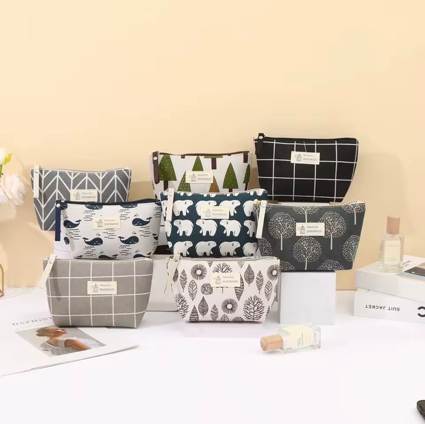 Canvas Cosmetic Bag