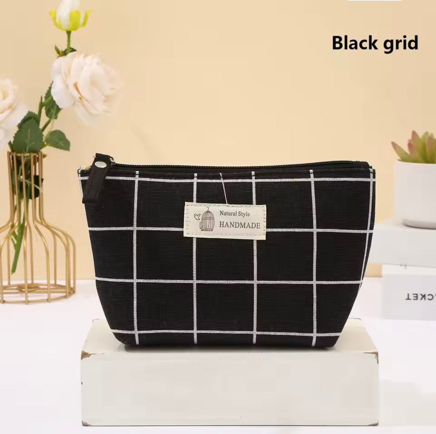 Canvas Cosmetic Bag