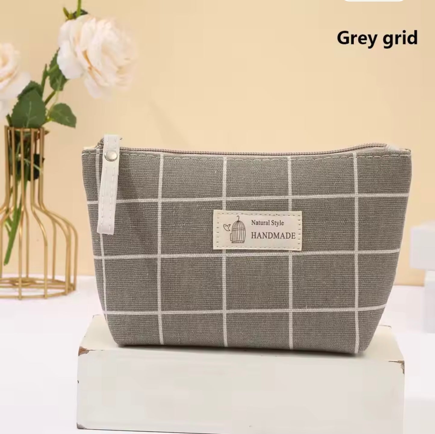 Canvas Cosmetic Bag