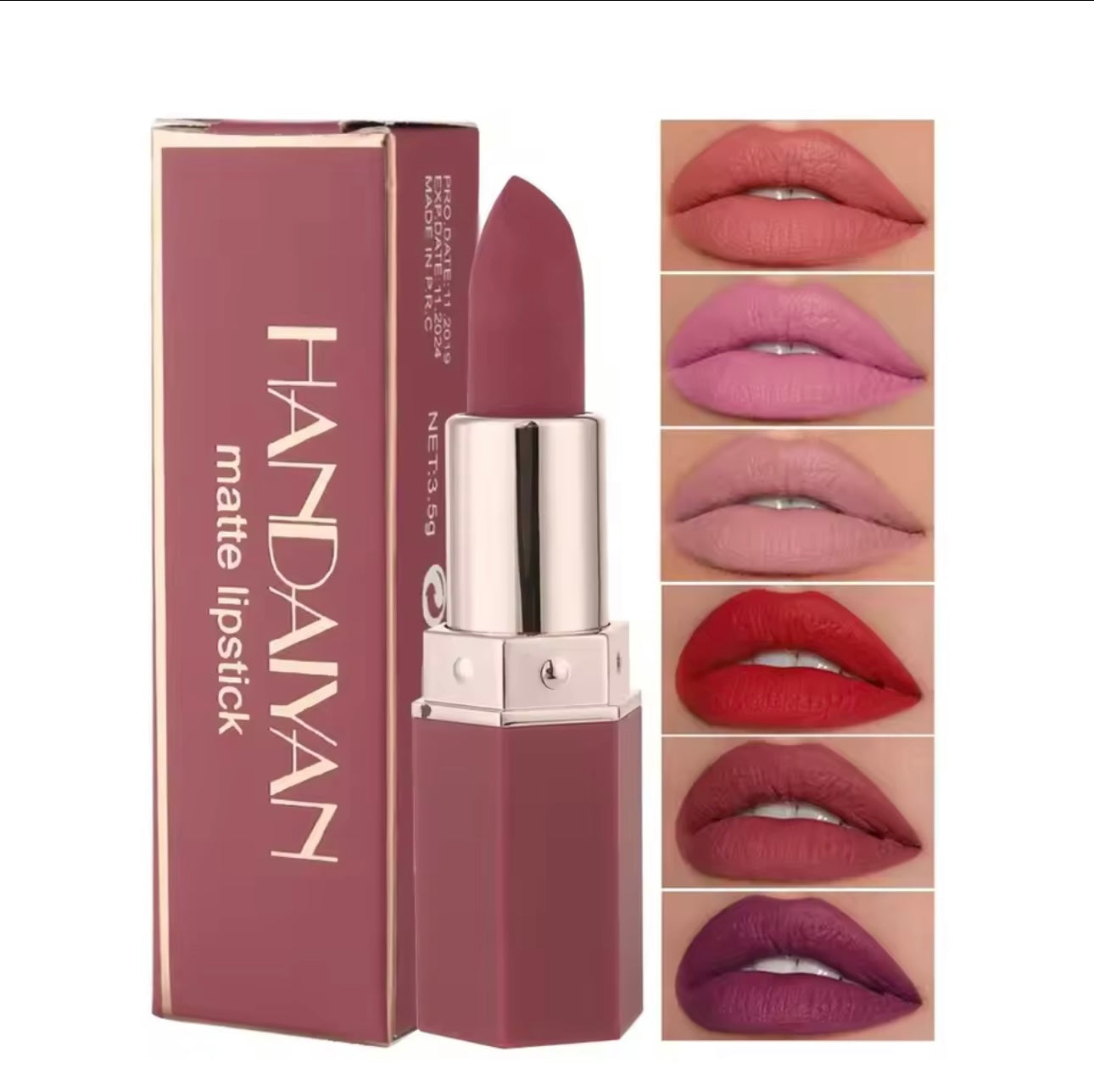 Handaiyan 6 Colors Matte Waterproof Velvet Nude
