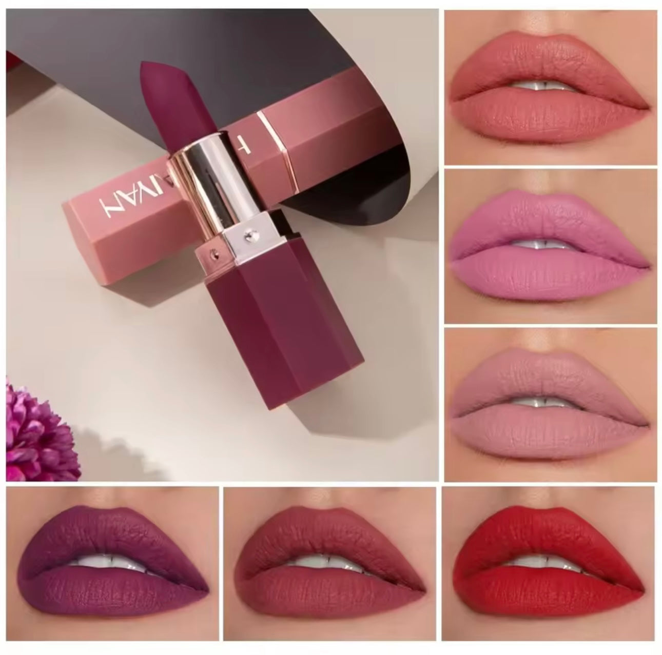 Handaiyan 6 Colors Matte Waterproof Velvet Nude