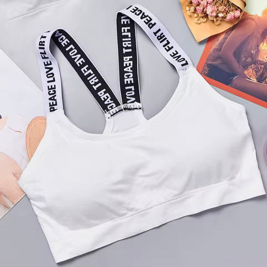 shimo/Sports white Bras