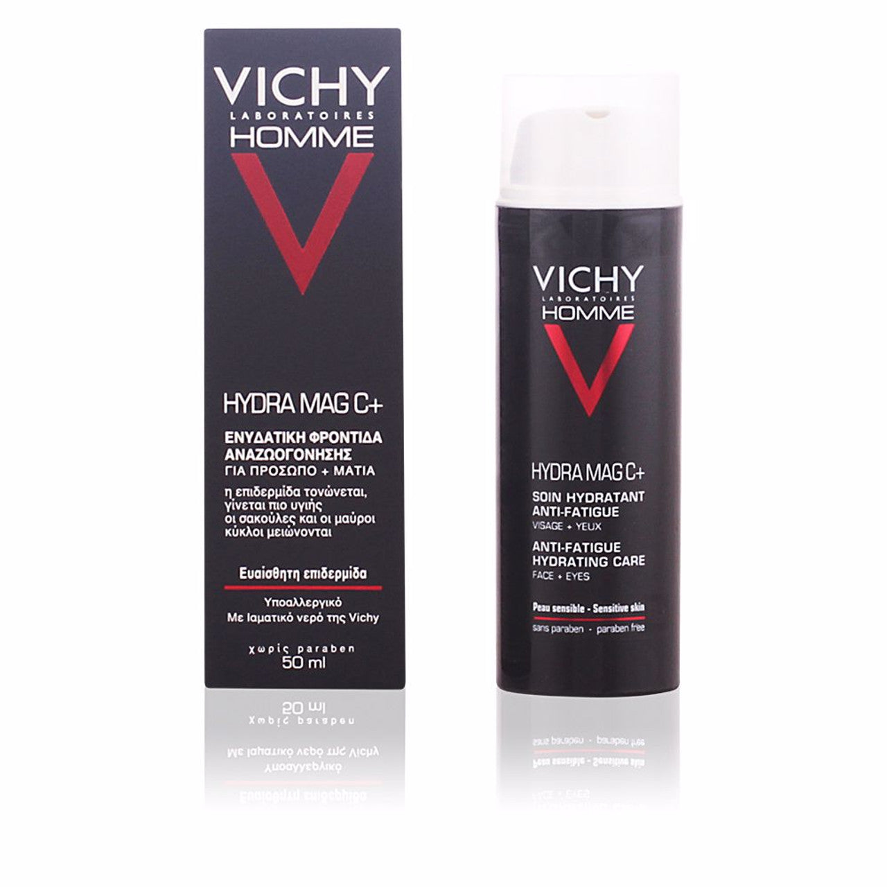 Vichy Homme Hydra Mag C+ Anti-Fatigue Moisturizing Care for Face & Eyes – 50ml