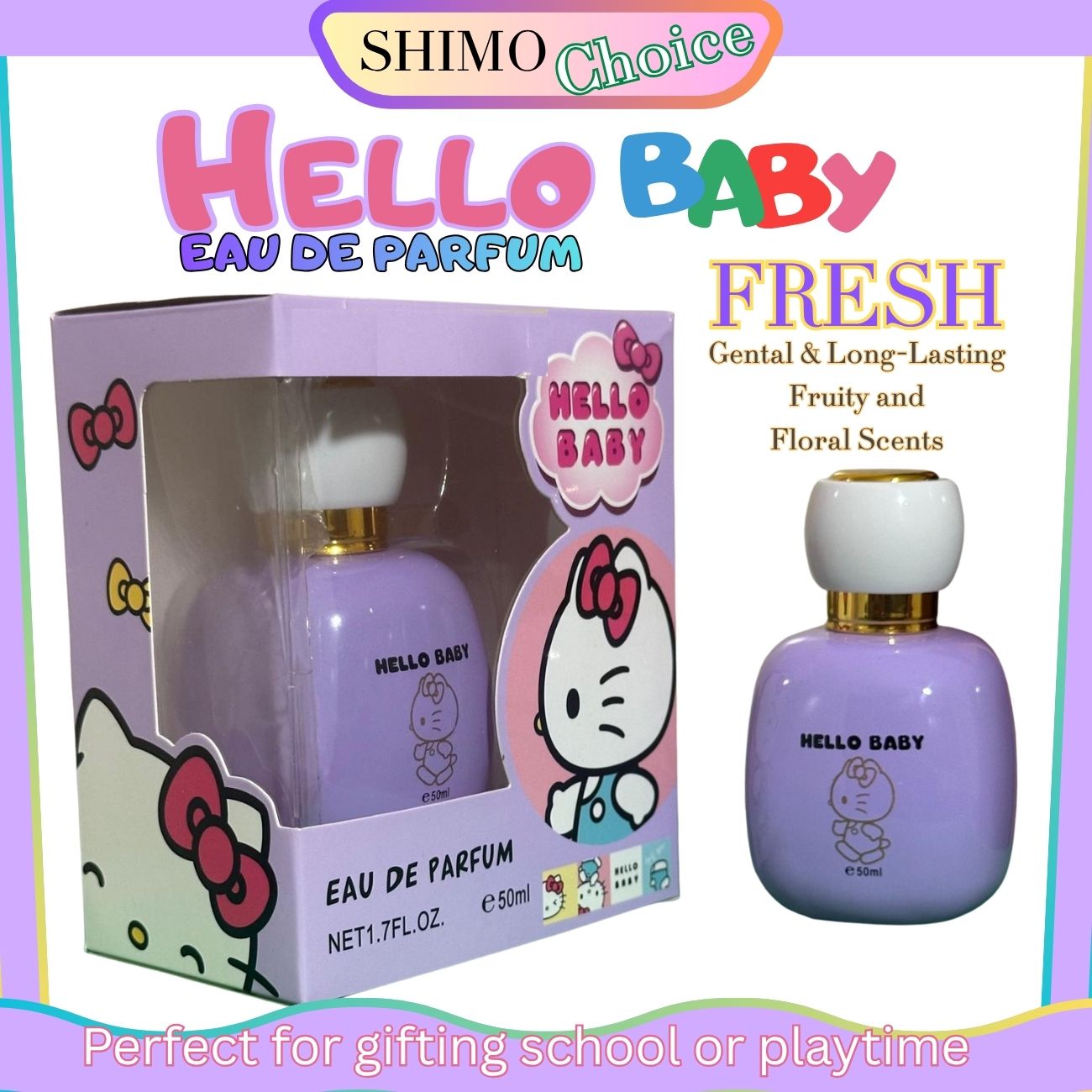 HELLO BABY - Sweet Blossom Kids Perfume | Gentle & Long-Lasting Fragrance for Girls