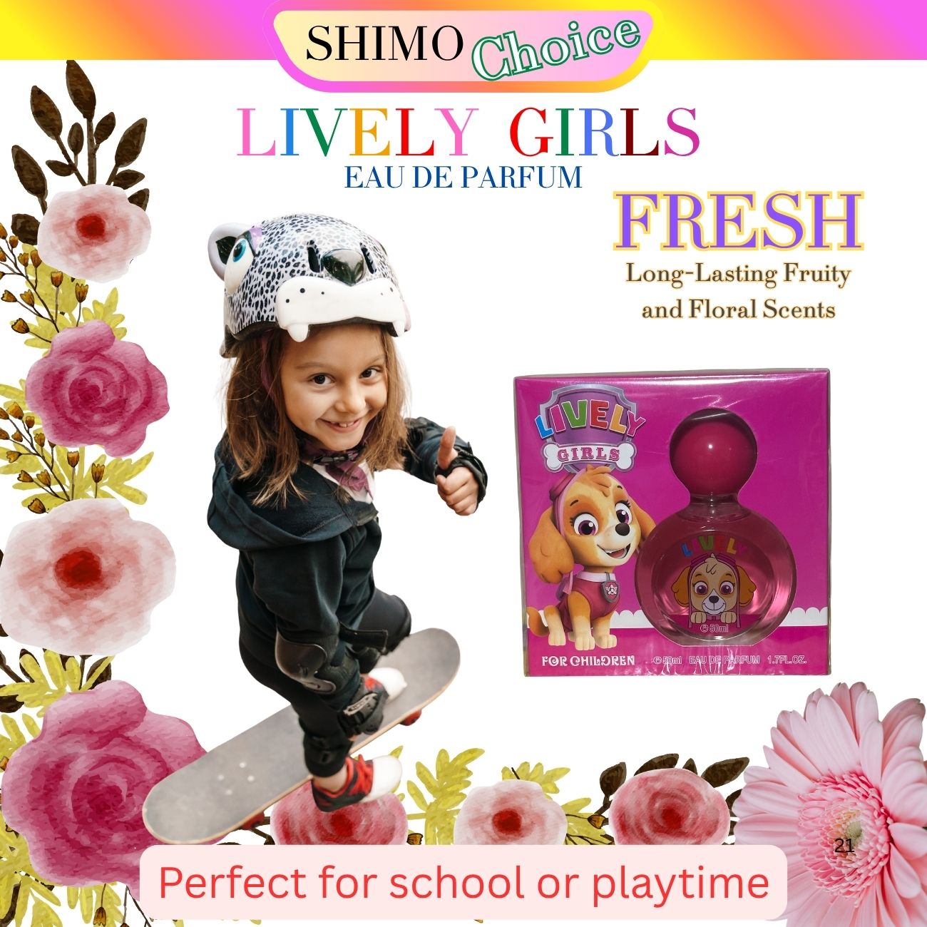 Lively -Sweet Blossom Kids Perfume | Gentle & Long-Lasting Fragrance for Girls