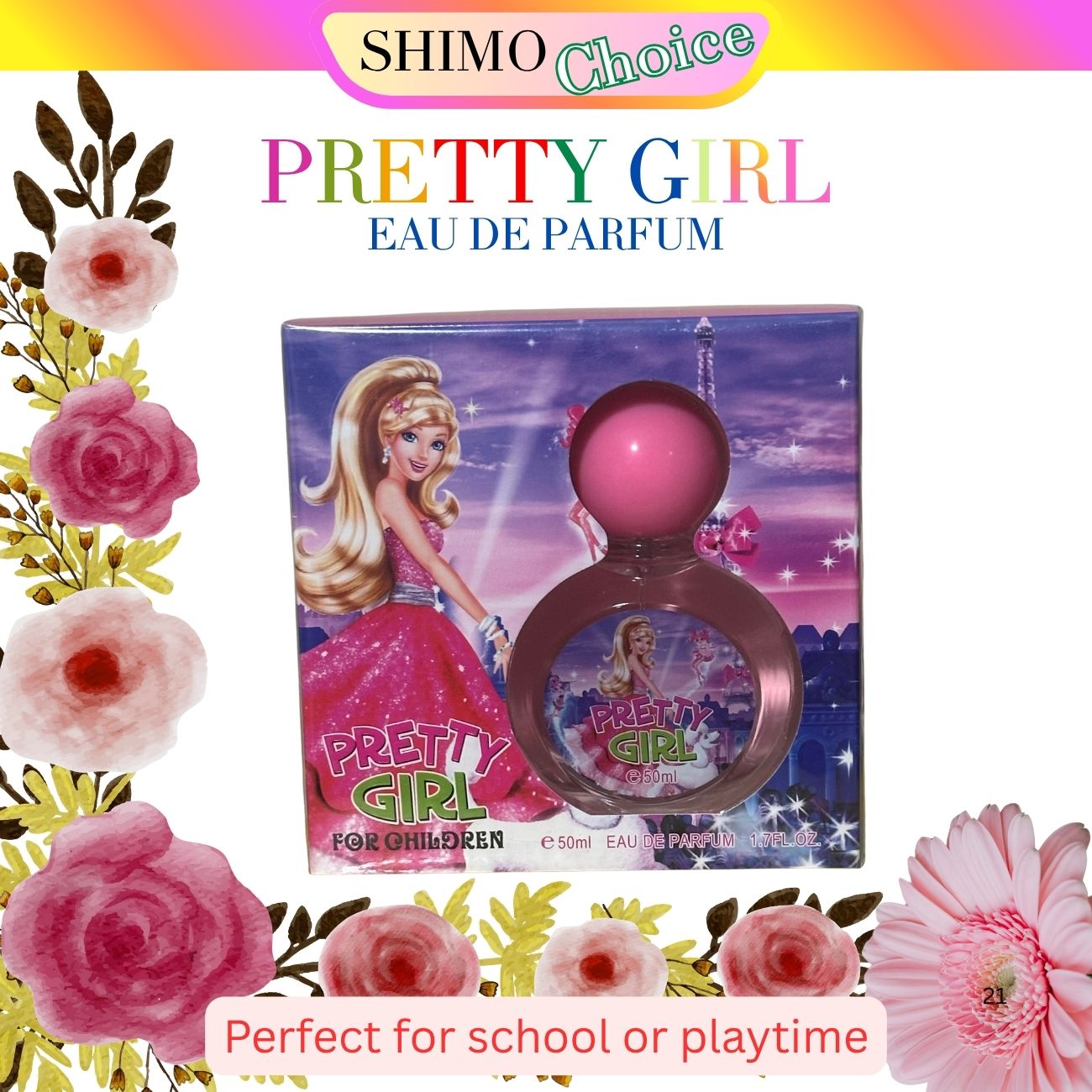 Pretty Girl Sweet Blossom Kids Perfume | Gentle & Long-Lasting Fragrance for Girls