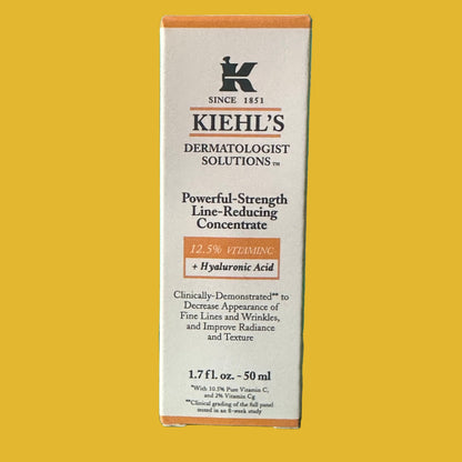 KIEHL'S - A Powerful Strength Anti-Wrinkle and Whitening Serum 30ml Reducing Line Concentrate for Face Body for Home Use for Aging Skin