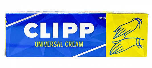 Box of Clipp Universal Cream with blue and yellow design