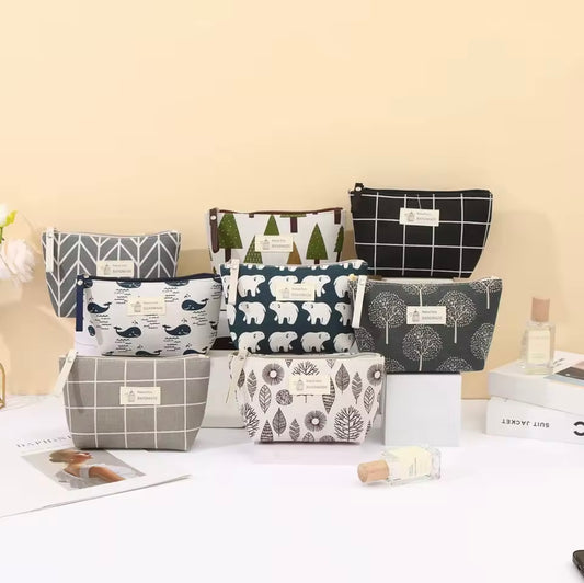 Canvas Cosmetic Bag