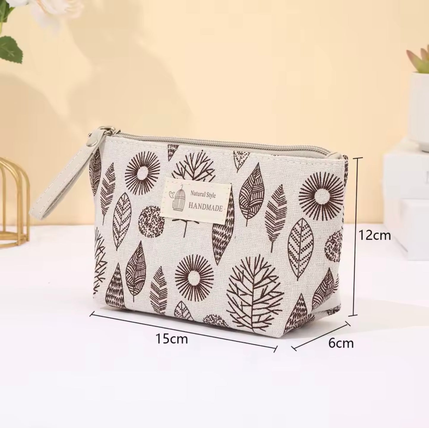 Canvas Cosmetic Bag