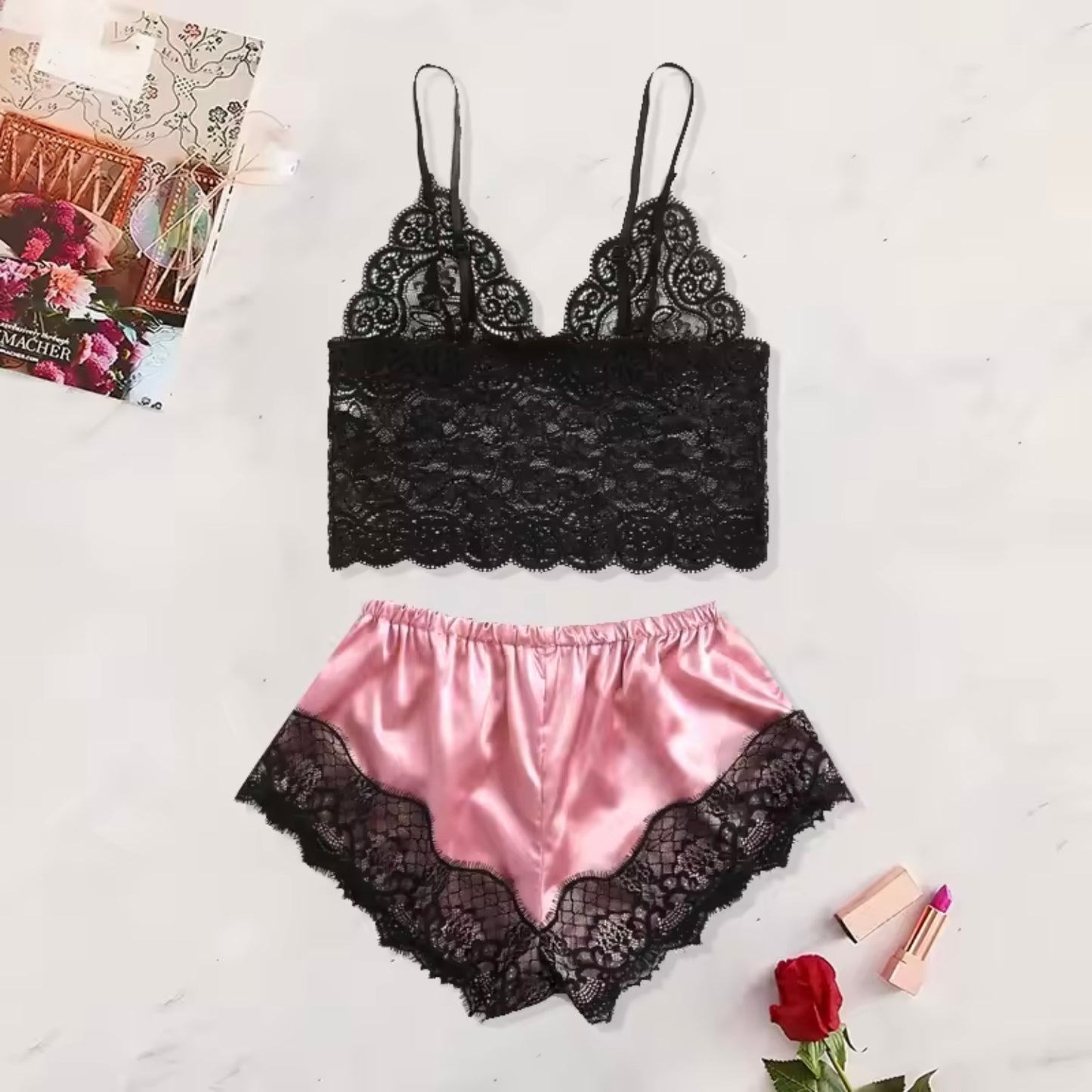 Lace Pajamas Set