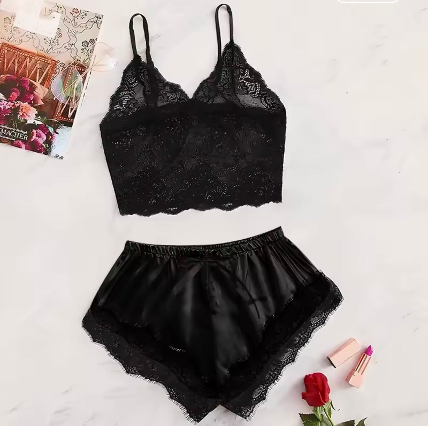 Lace Pajamas Set