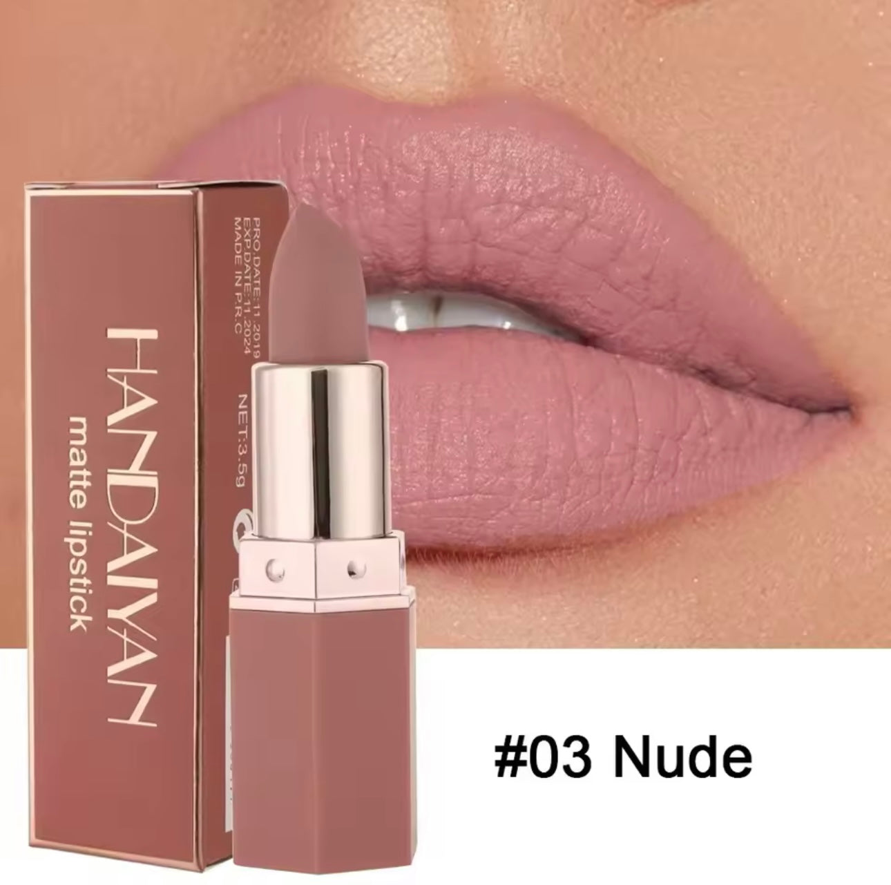 Handaiyan 6 Colors Matte Waterproof Velvet Nude