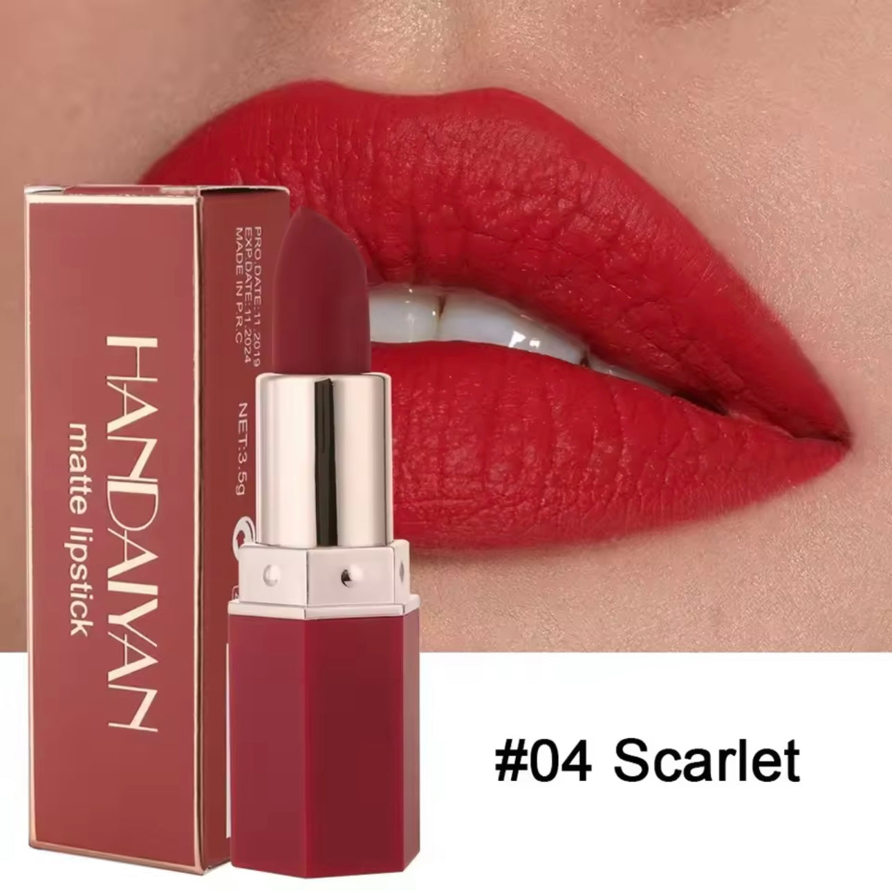 Handaiyan 6 Colors Matte Waterproof Velvet Nude