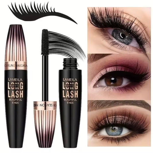 Waterproof 4D Mascara – Get bold, long, and perfectly curled lashes that last all day!