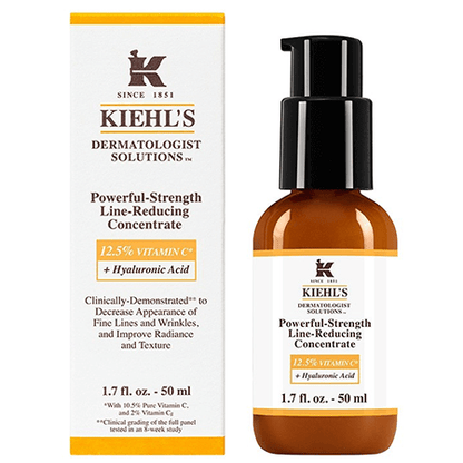 KIEHL'S - A Powerful Strength Anti-Wrinkle and Whitening Serum 30ml Reducing Line Concentrate for Face Body for Home Use for Aging Skin