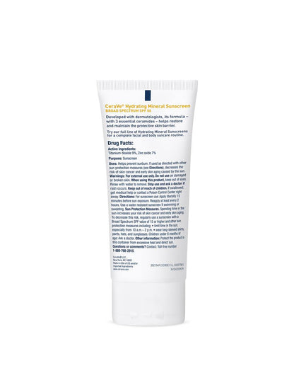Hydrating Mineral Sunscreen SPF 50 Face Lotion