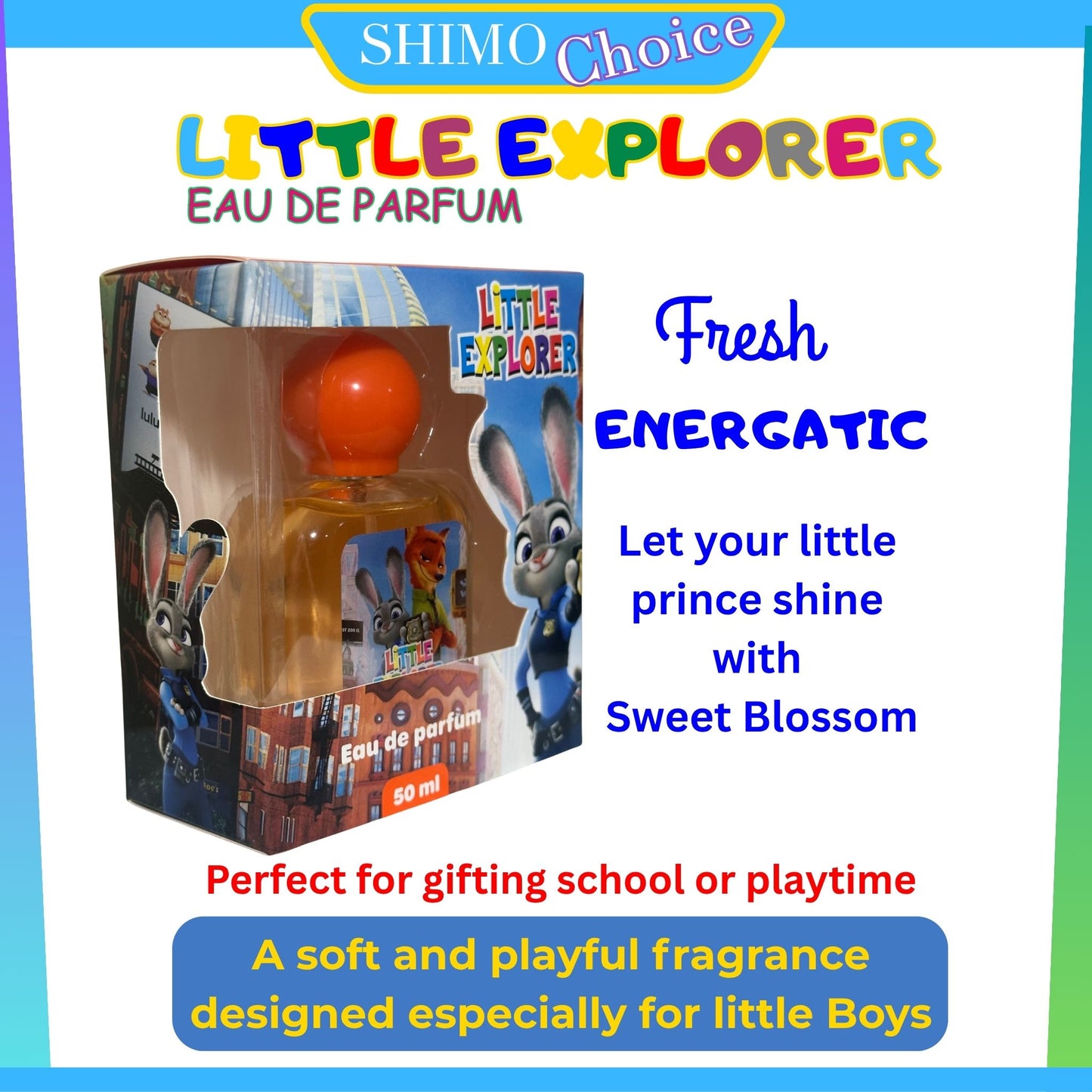 LITTLE EXPLORER - Fresh Kids Cologne for Boys – Long-Lasting Gentle Scent (All Ages)