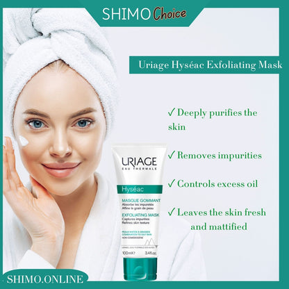 Uriage Hyséac Exfoliating Mask for Combination to Oily Skin – 100ml