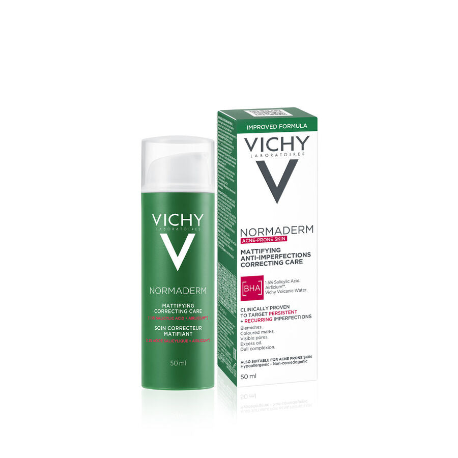 Vichy Normaderm skincare product with packaging on a white background