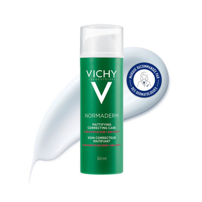 Vichy Normaderm skincare bottle on a white background