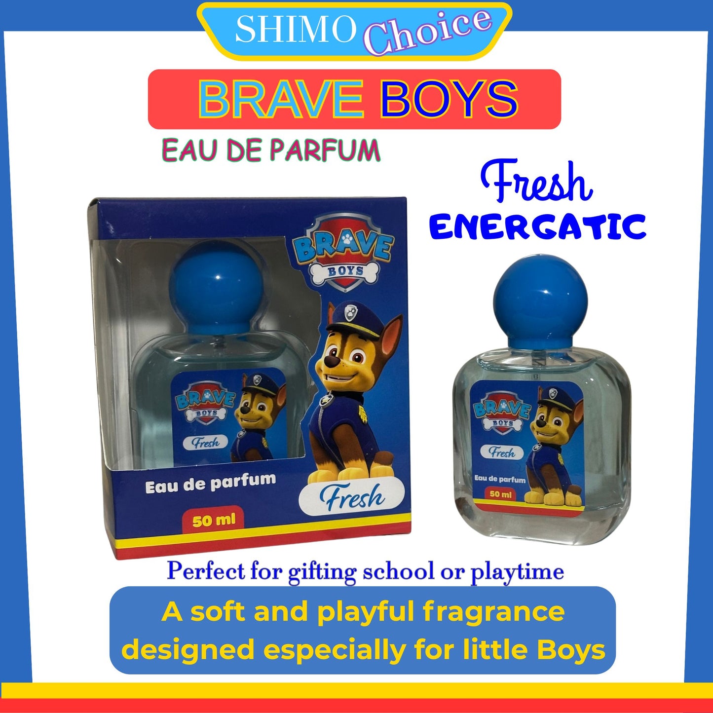 BRAVE BOYS - Fresh Kids Cologne for Boys – Long-Lasting Gentle Scent (All Ages)