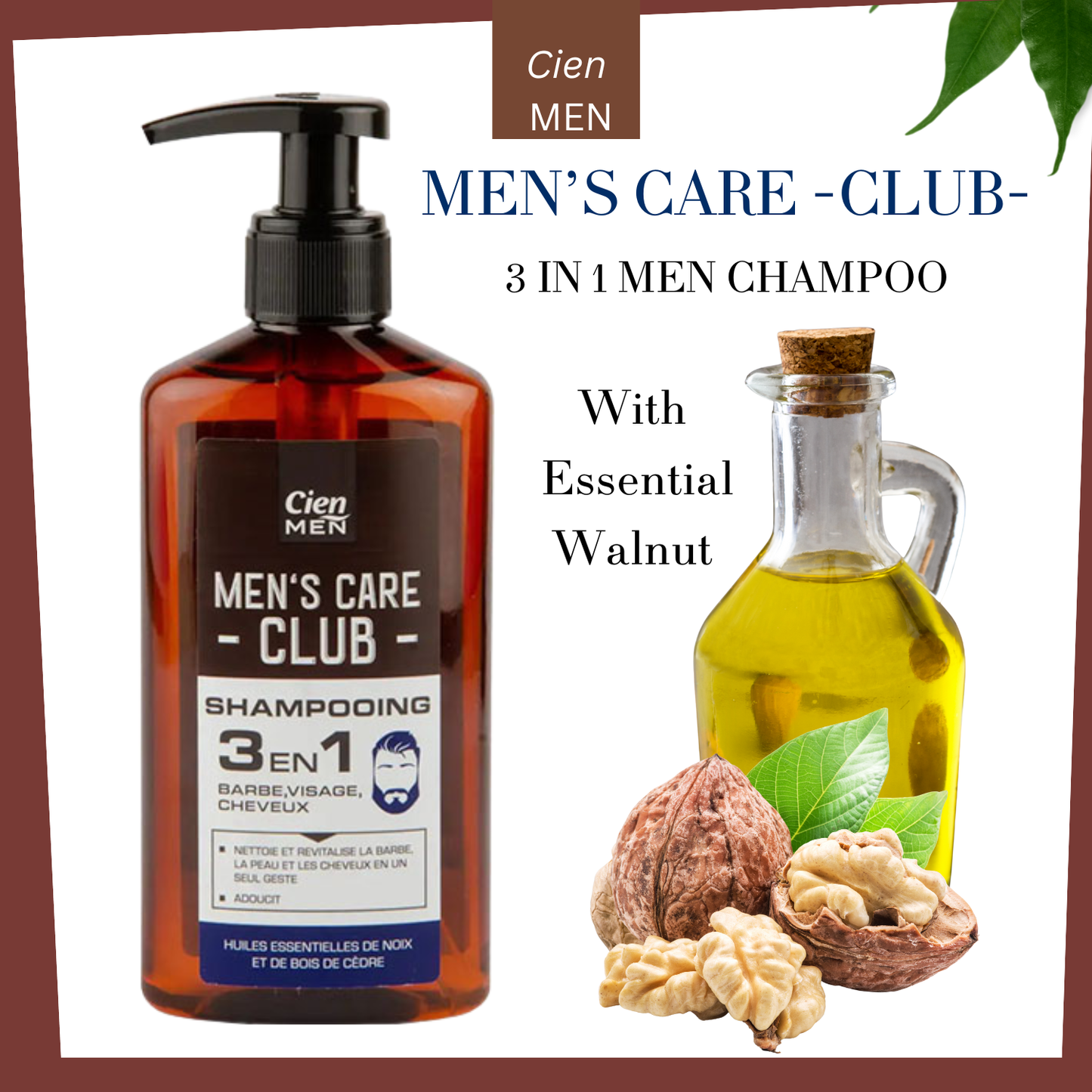 Cien Men ś Care Club 3 in 1  Shampooing