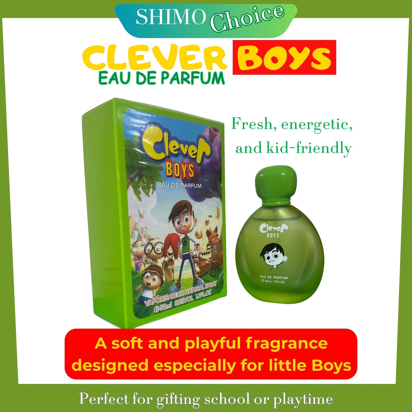 CLEVER BOYS - Fresh & Energetic Boys’ Perfume | Playful & Long-Lasting Scent for boys
