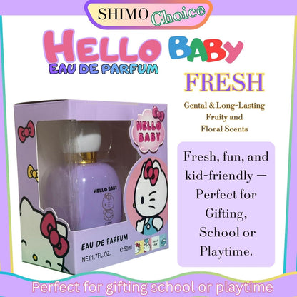 HELLO BABY - Sweet Blossom Kids Perfume | Gentle & Long-Lasting Fragrance for Girls