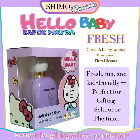 HELLO BABY - Sweet Blossom Kids Perfume | Gentle & Long-Lasting Fragrance for Girls