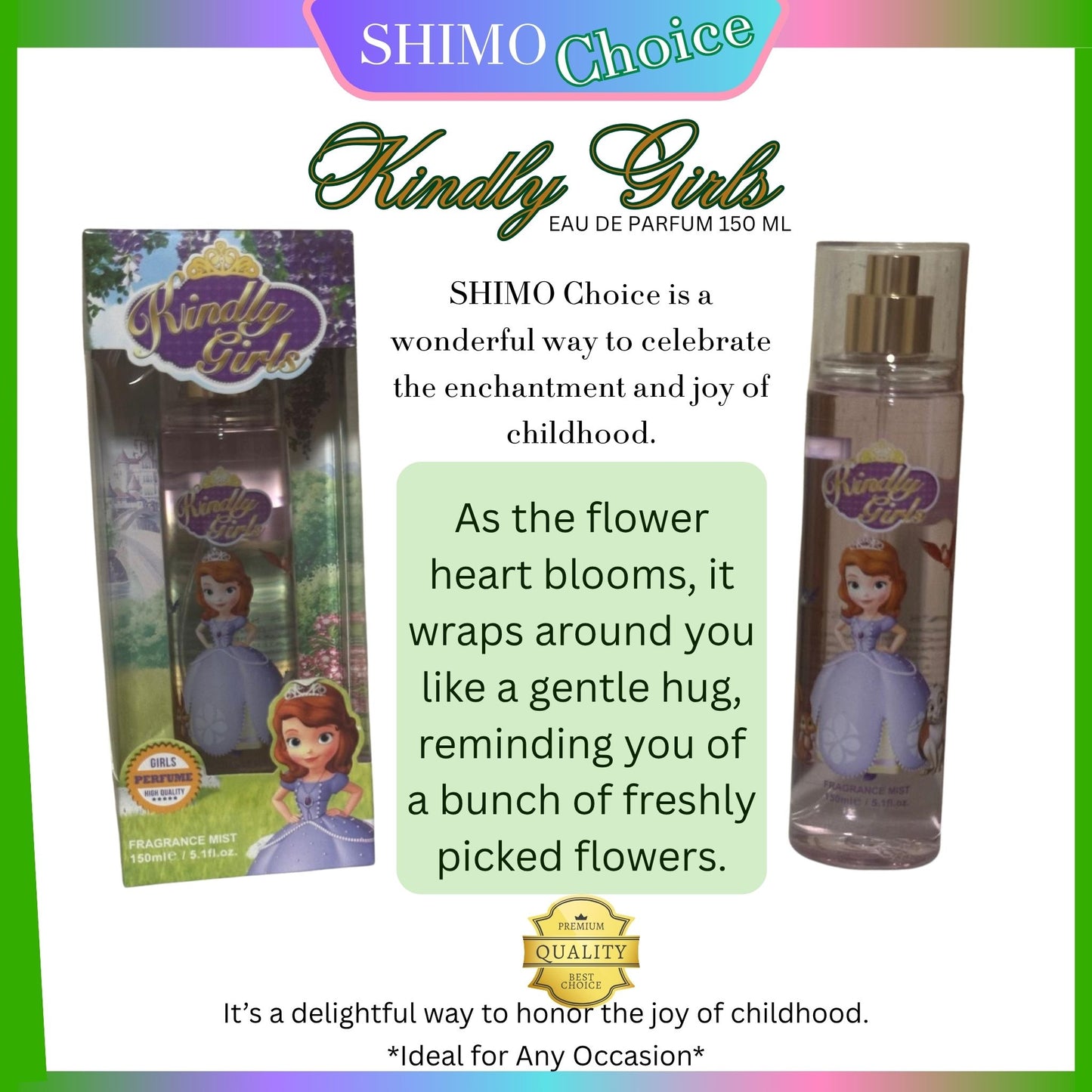KINDLY-GIRLS  A Soft & Lovely Perfume for Girls | A Sweet, Long-Lasting Scent Full of Joy