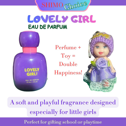 LOVELY GIRL Kids Fresh Perfume for girls with Surprise Toy – Long-Lasting Daily Fragrance