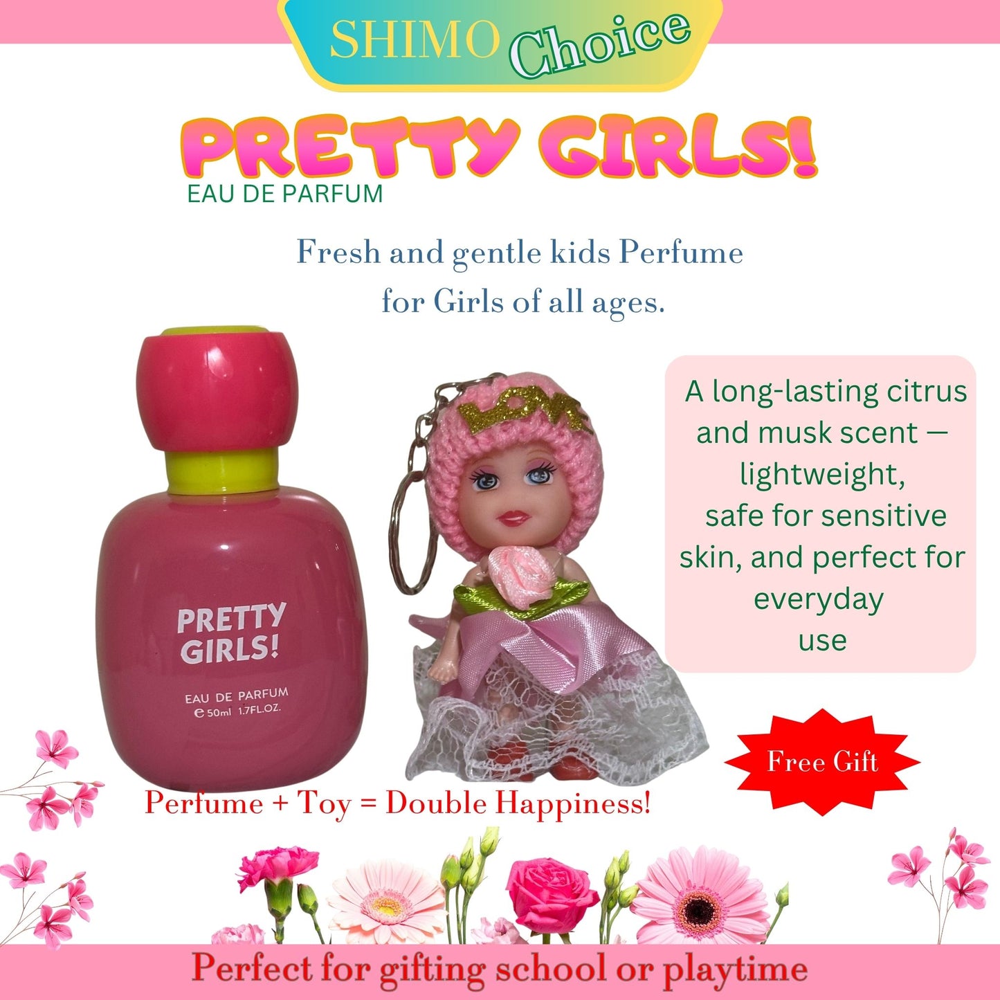 PRETTY GIRLS ! - Sweet Blossom Kids Perfume | Gentle & Long-Lasting Fragrance for Girls