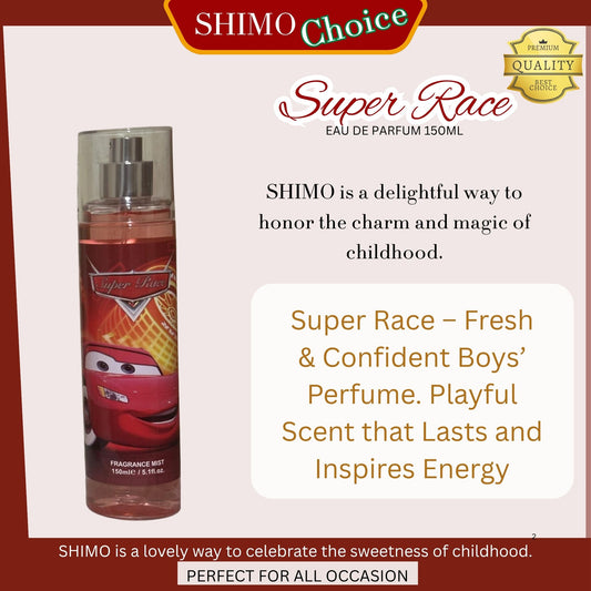 SUPER RACE – Lively & Long-Lasting Perfume for Boys | A Burst of Energy and Joy in Every Spray