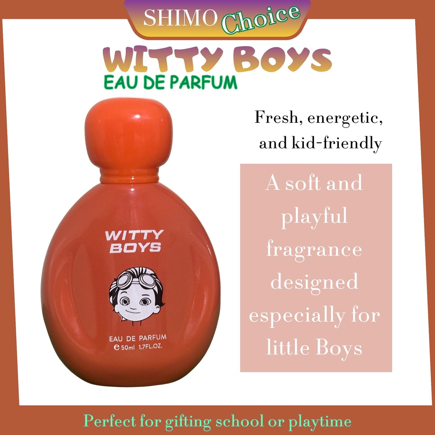 WITTY BOYS - Sweet Blossom Kids Perfume | Gentle & Long-Lasting Fragrance for BOYS