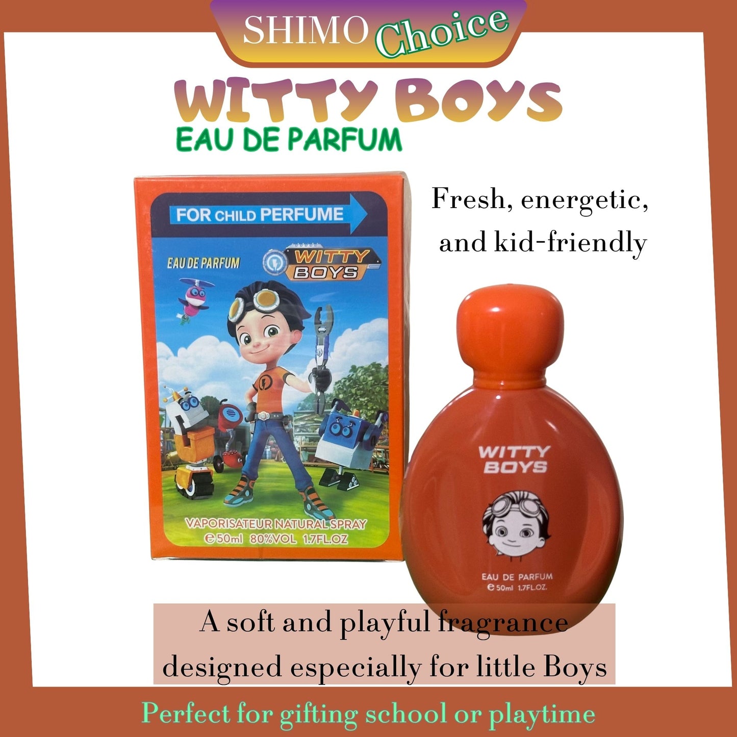 WITTY BOYS - Sweet Blossom Kids Perfume | Gentle & Long-Lasting Fragrance for BOYS